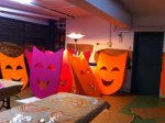 coloridas máscaras para ambientar el carnaval de Bergara